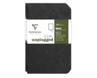 Set de 2 carnets piqués Age Bag 9x14 96 pages uni - Noir