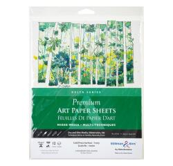 Sachet 12 feuil Delta 270g -20,3x25,4cm - Ivoire