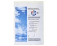 Blister da 10 buste a U semplici PVC liscio 200 micron - A4 - Cristallo