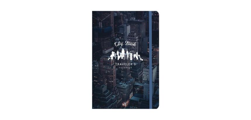 TRAVELER'S NOTEBOOK, Carnet de 112 pages au format 12x17,5cm - City break