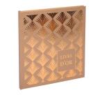 Livre d'or 140 pages tranche or - Format 21x19cm - PALMYRE