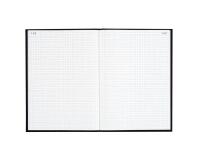 Registre 340X225 Quadrillé 400 pages foliotées - Noir toilé