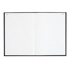 Registre 340X225 Quadrillé 400 pages foliotées - Noir toilé