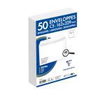 Paquet de 50 Enveloppes Blanches C5-162x229mm - Auto-Adhésives - 90g/m2 - Blanc