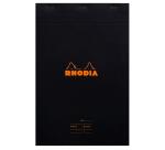 Meeting Pad - bloc agrafé Rhodia N°19 A4+ 80 feuillets pré-impriméss détachabl - Noir