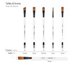 Darwi For You Set de 5 pinceaux moyens 3 - Blanc