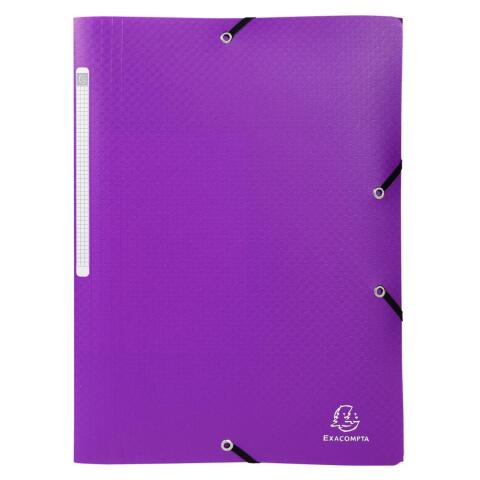 Carpeta Exacompta con gomas y 3 solapas Polipropileno 5/10º Opaco - A4