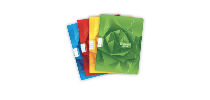 Cahier piqué 7000 17x22 cm 60 pages grands carreaux 70 g - Assortis
