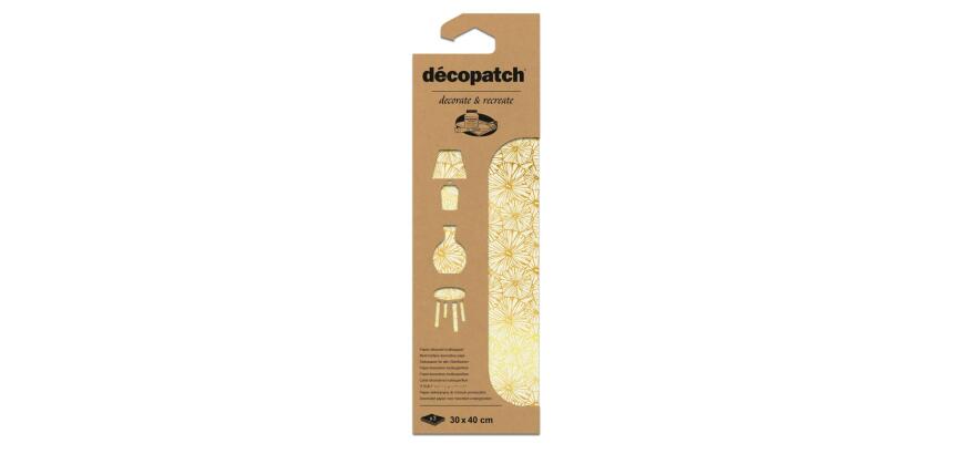 Pochette 3 Feuilles Foil Ref 790 - Or