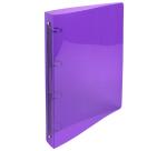 Classeur 4 anneaux plastifié Exacompta Crystal A4 maxi - Dos 3 cm couleurs assorties