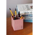 Rhodia collection ORANGE Botanique - pot à crayons, 8 x 8 x 11 cm - Amaranthe