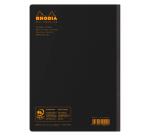 Rhodia Classic Composition book A5 petits carreaux 5x5 160 pages 80g non microperforé - Noir