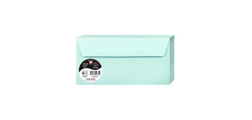 Paquet de 20 enveloppes Pollen 110x220mm 120g/m2