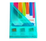 Bolsa de 100 Dossiers con uñero A4 12/100e Polipropileno piel de naranja - Colores surtidos