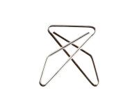 Box mit 100 Stück Zick-Zack Büroklammern, 30x40mm - Silber