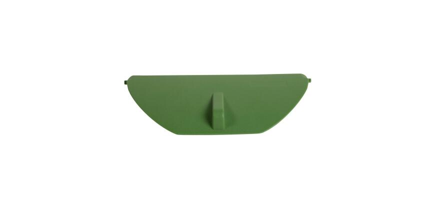 Tapa semi-circular Ecológica + compartimiento cerrado + dimensiones 200x95x20mm - Verde