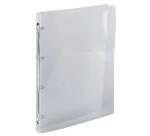 Classeur 4 anneaux 15 mm polypropylène Crystal - A4 - Cristal