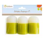 Set de 3 tampons mousse - Vert