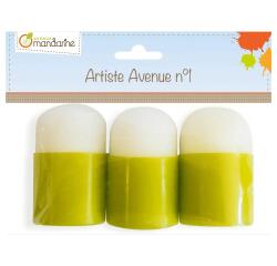 Set de 3 tampons mousse - Vert