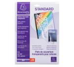 Boite de 25 plats pour relier en PVC 20/100ième A4 - Translucide