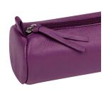 CUIR TEINTÉ Trousse Ø5,5x22 cm Violet