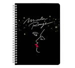 Moulin Rouge, Carnet reliure intégrale A5 14,8x21 cm, 148 pages, ligné, ass.