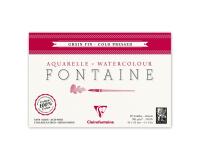 Fontaine bloc collé 4 côtés 25F 10x15cm 300g grain fin