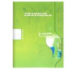 Cahier Travaux Pratiques piqué 7000 17x22 cm 48 pages grands carreaux 70 g + uni 90 g - Assortis