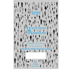 Planning voor vakanties en afwezigheden 20 x 29,7 cm december 2025 tot december 2026
