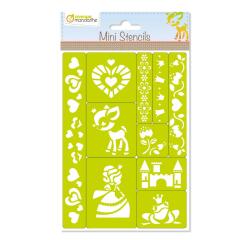 Mini Stencils, Princesses - Vert