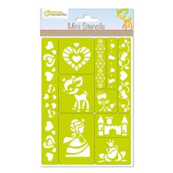 Mini Stencils, Princesses - Vert