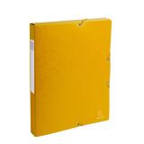 Boite de classement Exabox Dos 25mm Carte lustrée - A4 - Jaune
