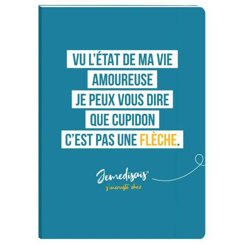 Jemedisais, Carnet broché A6 10,5x14,8 cm, 128 pages, ligné, assortis. - Multicolore