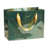 Premium sac shopping géo or/vert 32x13x24,5 cm - Vert