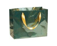 Premium sac shopping géo or/vert 32x13x24,5 cm - Vert