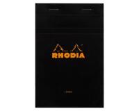 Bloc agrafé Rhodia N°14 11x17 cm 80 feuillets ligné 80g - Noir