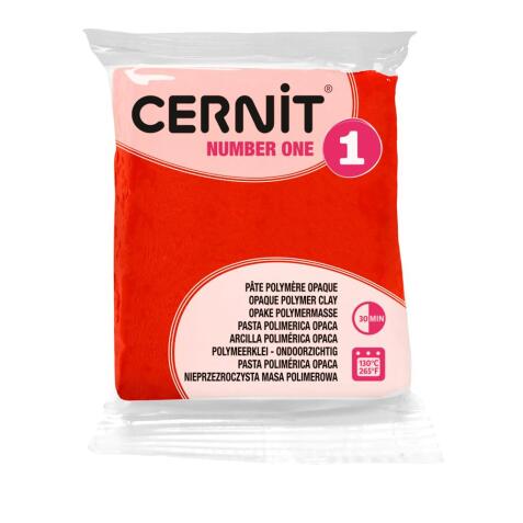 Cernit n°1 56 g Rouge pavot - Rouge pavot