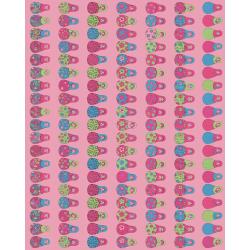 * 553 - Pochette 20 feuilles Décopatch - Rose