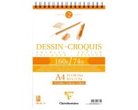 Dessin Croquis bloc spiralé 35F A4 160g