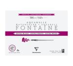 Fontaine Extra Blanc Grain Fin bloc collé 4 côtés 15F 26x36cm 300g