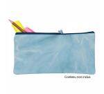 TIE&DYE Trousse plate 22 x 11 cm, bleu ciel - Bleu ciel