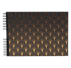 Spiral photo album 50 black pages Neo Deco