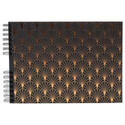 Spiral photo album 50 black pages Neo Deco