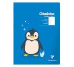 Cahier de poésie piqué Clairenfantine 24x32cm 48p grands carreaux + uni Couleur aléatoire - Assortis