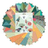 KIT ORIGAMI, Pochette de 60 feuilles 70g/m2 3 formats - Décor Oiseaux - Multicolore