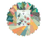 KIT ORIGAMI, Pochette de 60 feuilles 70g/m2 3 formats - Décor Oiseaux - Multicolore