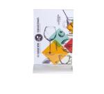 Porte-visuel vertical pied aluminium A4 - Cristal