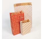 Pochette en papier à fond plat 'Coeurs'