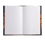 Carnet Marbre 170x110, 192 pages lignées - Orange