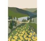 La Vie en Vosges, Set de correspondance 12x16,5 cm contenant 8 cartes simples 11x15,5 cm assorties et 8 enveloppes Pollen C6 blanc naturel